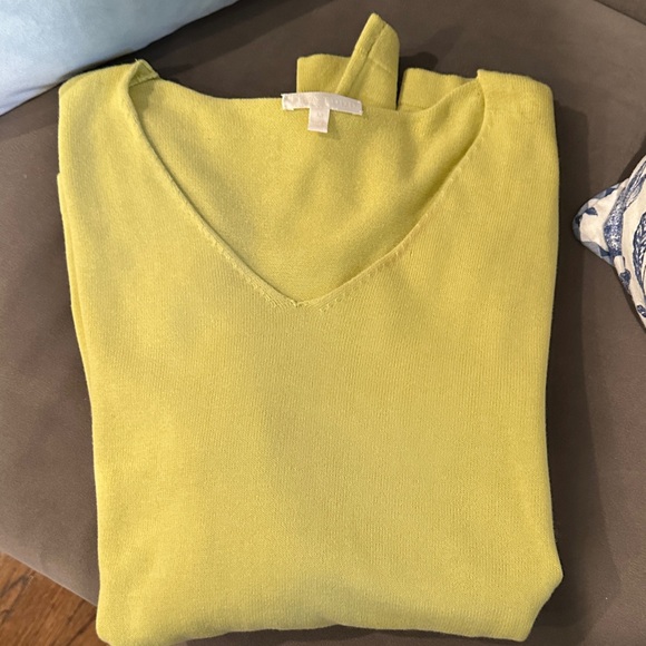 Lisa Todd chartreuse dot sweater - Picture 3 of 3